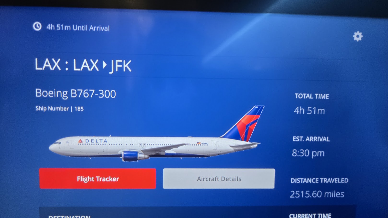 In-Flight Entertainment Flight Tracker: Boeing 767 Telemetry