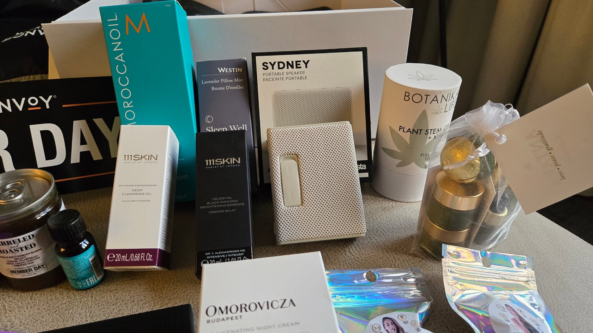Marriott Bonvoy Member Day official gift set and amenities
