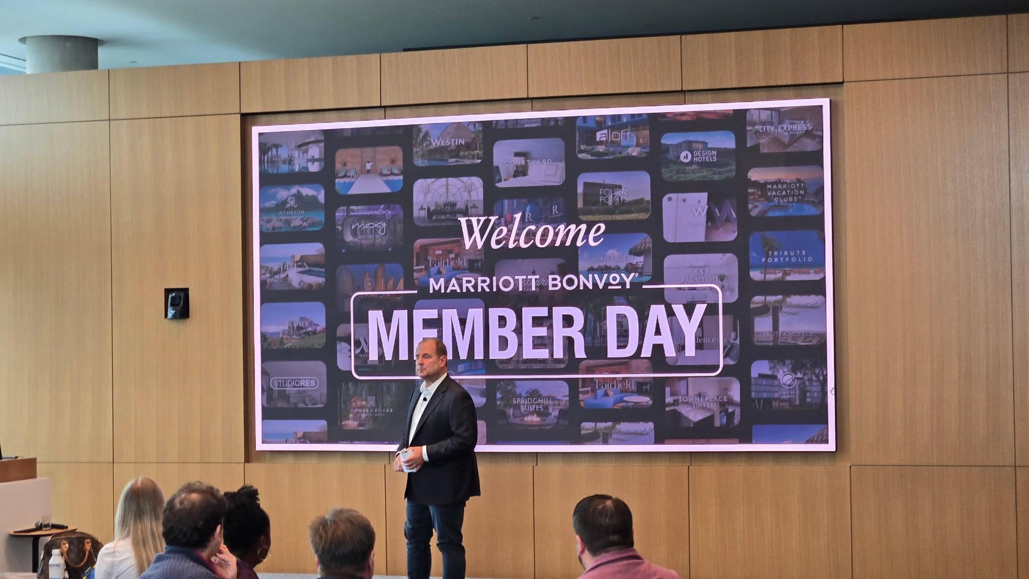 Marriott President and CEO Tony Capuano addressing attendees