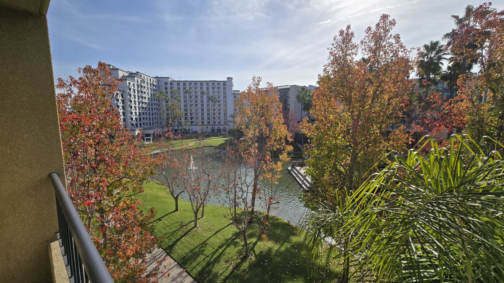Avenue of the Arts Costa Mesa Lakeside Suite Private Balcony View