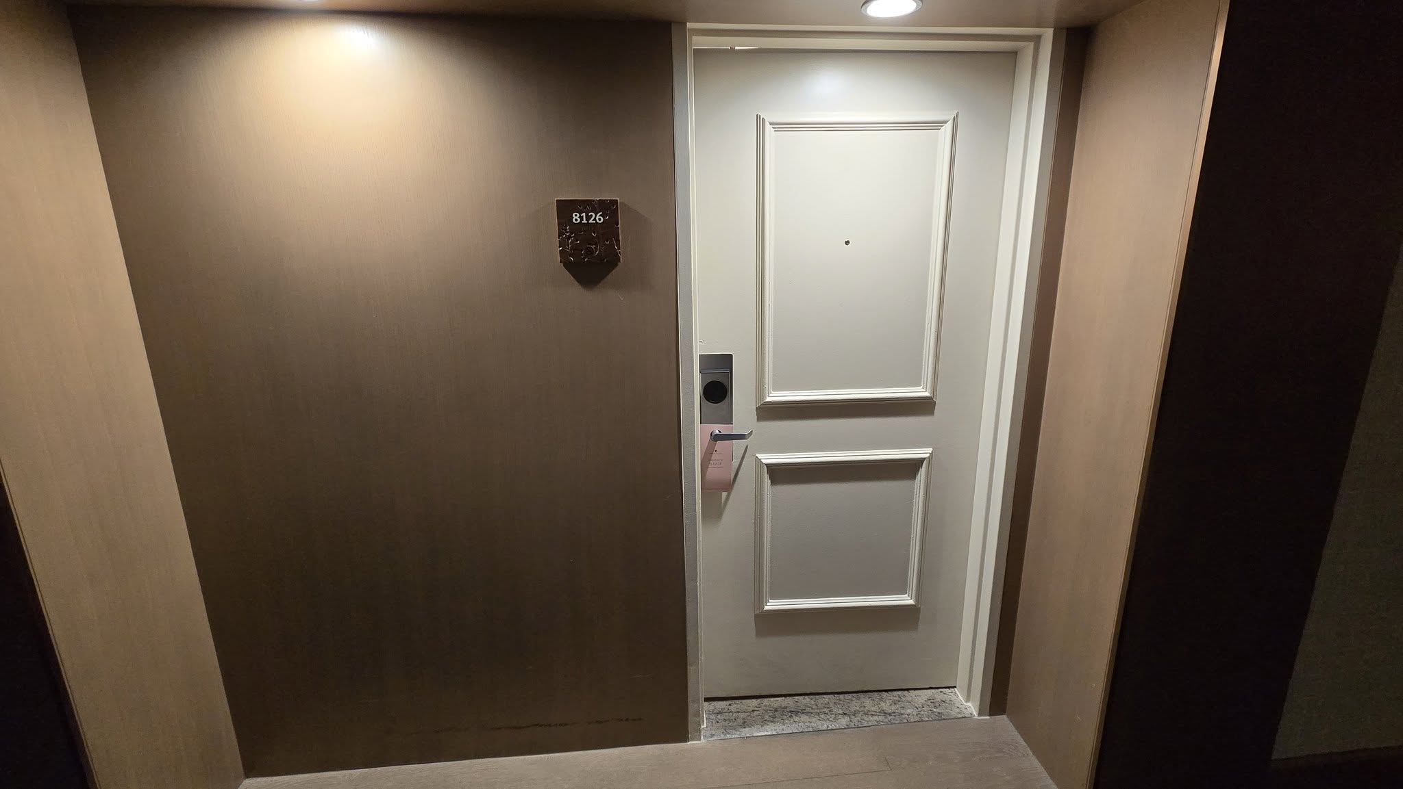 Room 8126 exterior corridor plaque