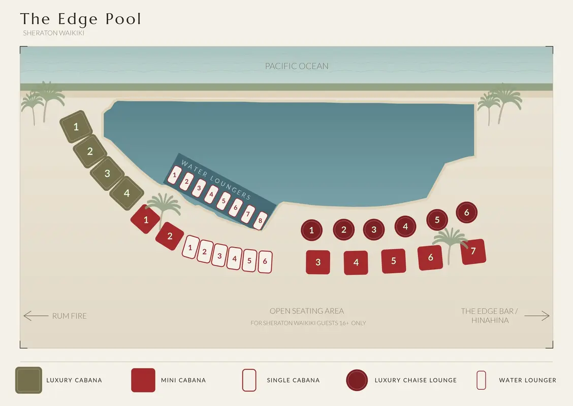 The Edge Infinity Pool Official Seating Map Layout