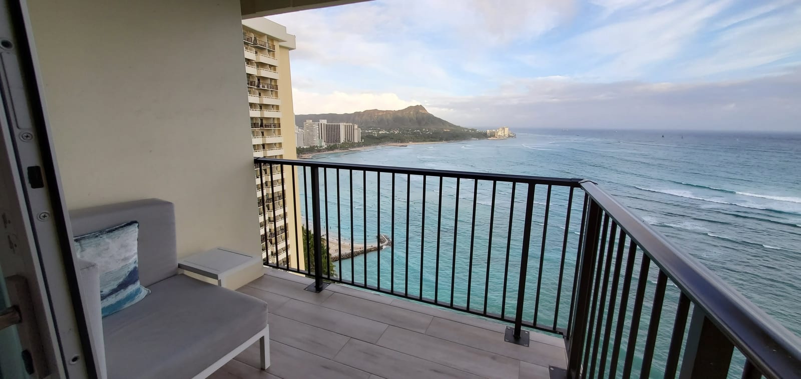 Diamond Head and Waikiki Beach Panorama from the Lanai